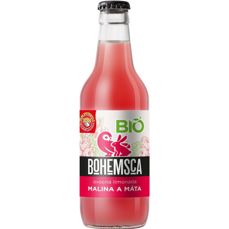 Bohemsca BIO Zahradní limonáda Malina a máta