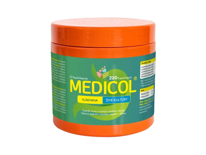 MEDICOL Vláknina a živé kultury 220 kapslí