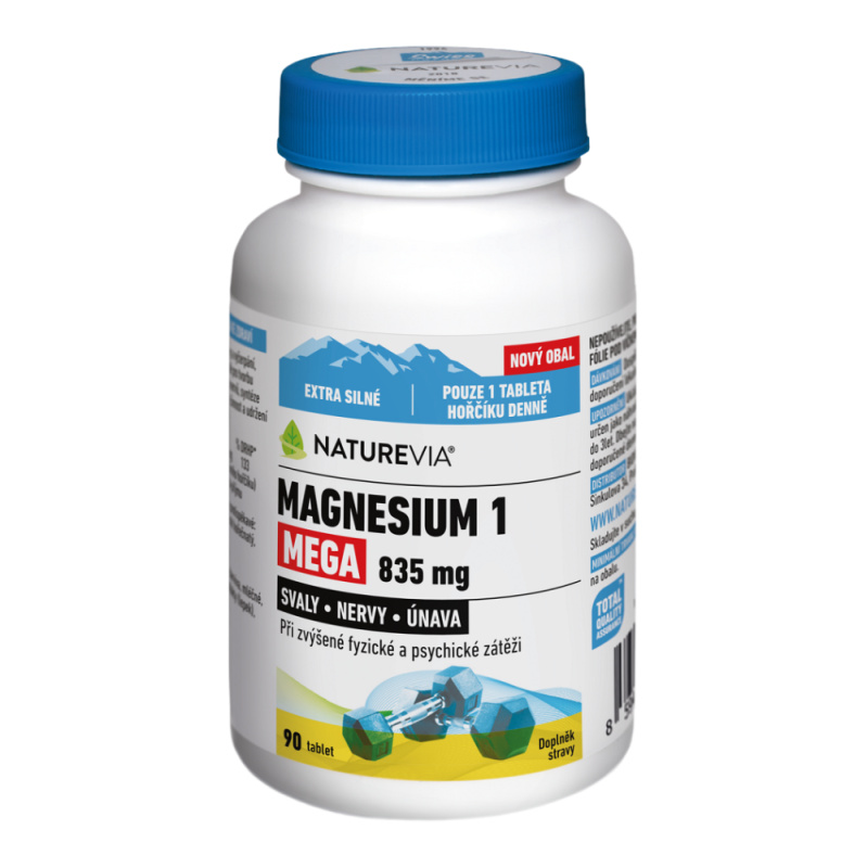 NatureVia Magnesium 1 Mega 835mg tbl.90