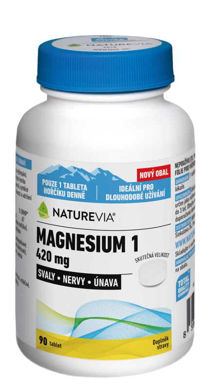 NatureVia Magnesium 1 420mg tbl.90