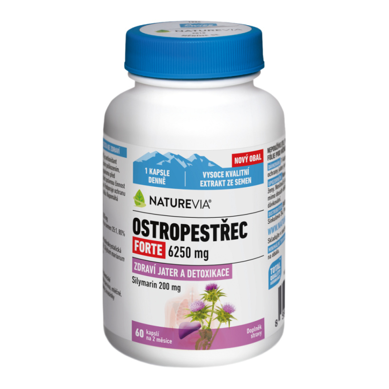 NatureVia Ostropestřec forte cps.60