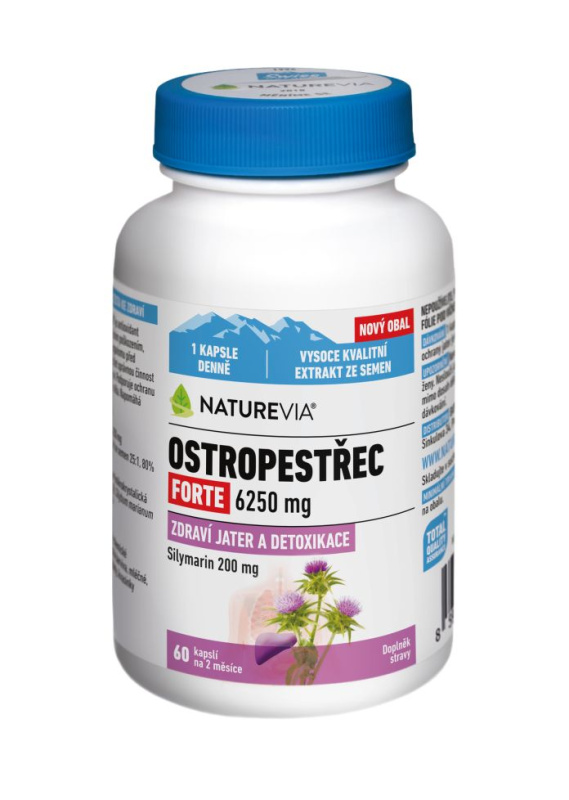 NatureVia Ostropestřec forte cps.60