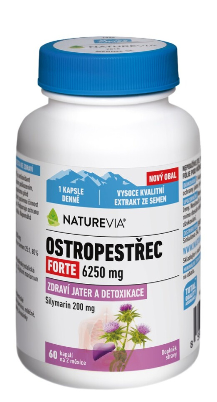 NatureVia Ostropestřec forte cps.60