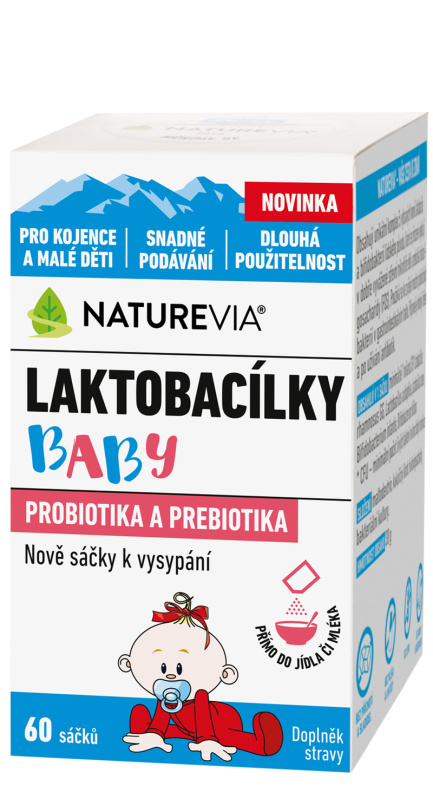 NatureVia Laktobacílky baby 60 sáčků