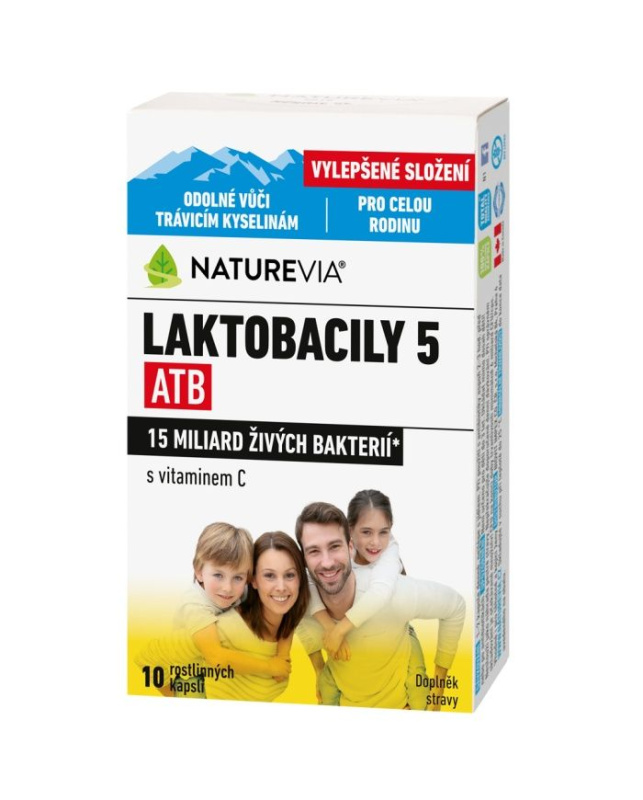 NATUREVIA Laktobacily 5 ATB 10 kapslí