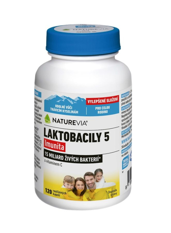 NatureVia Laktobacily 5 Imunita cps.120