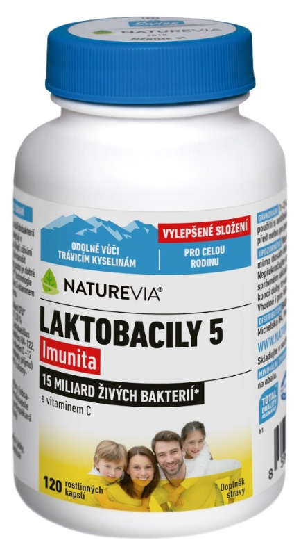 NatureVia Laktobacily 5 Imunita cps.120