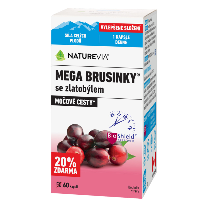 NatureVia Mega brusinky cps.60