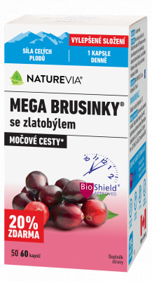 NatureVia Mega brusinky cps.60