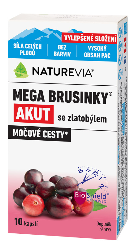 NatureVia Mega brusinky Akut cps.15