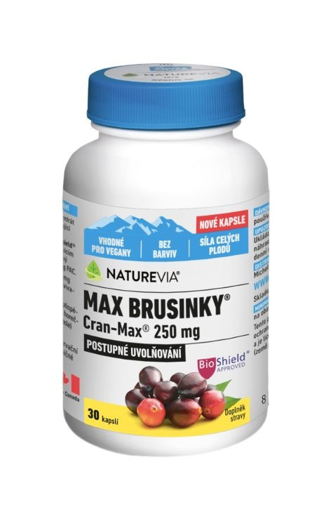 NATUREVIA Max brusinky Cran-Max 30 kapslí
