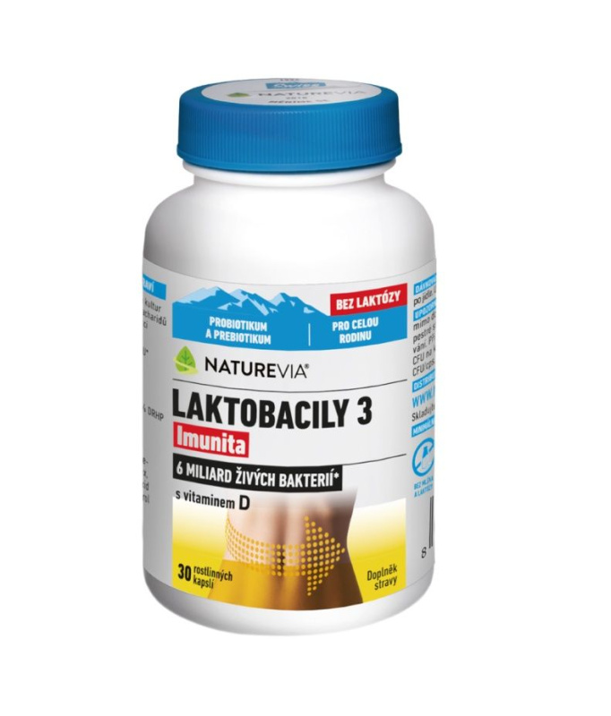 NATUREVIA Laktobacily 3 Imunita 30 kapslí