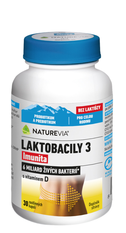 NATUREVIA Laktobacily 3 Imunita 30 kapslí