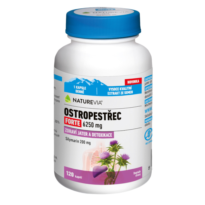 NatureVia Ostropestřec forte cps.120