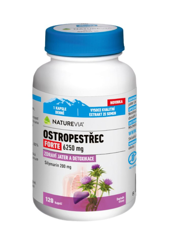 NatureVia Ostropestřec forte cps.120