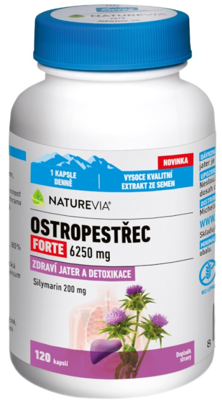 NatureVia Ostropestřec forte cps.120