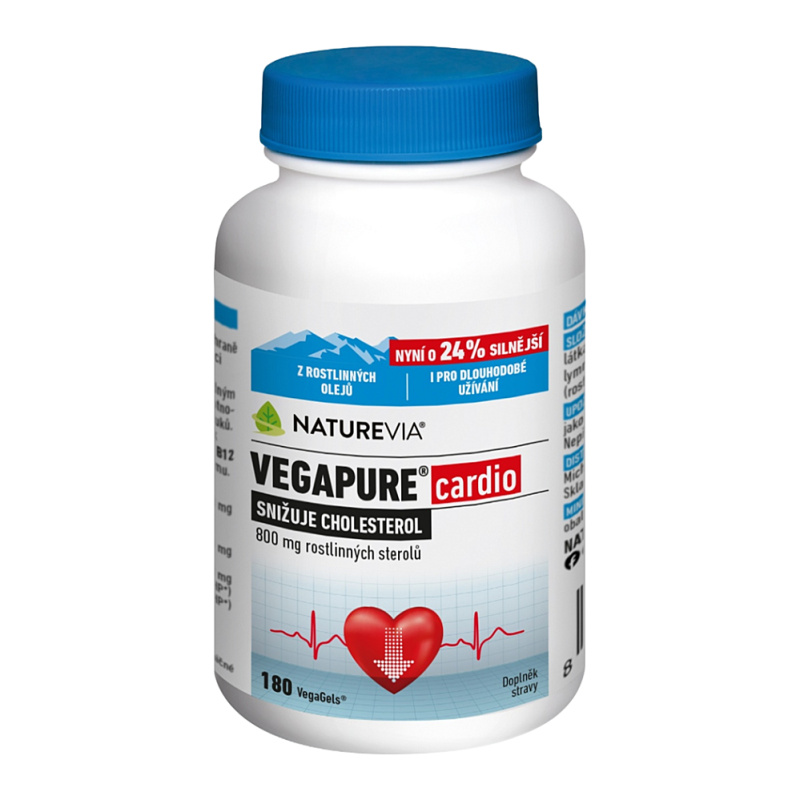 NatureVia Vegapure cardio 800mg cps.180