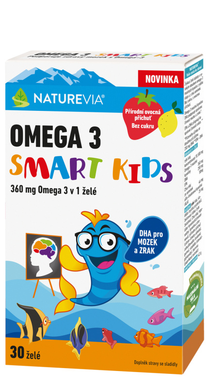 NatureVia Omega 3 Smart Kids 30 želé