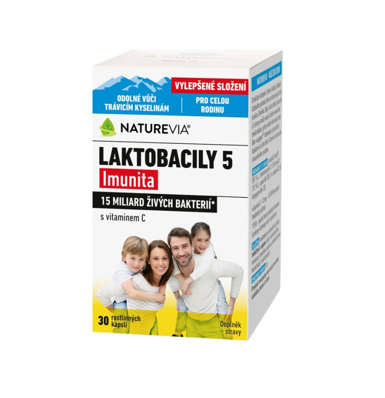NATUREVIA Laktobacily 5 Imunita 30 kapslí