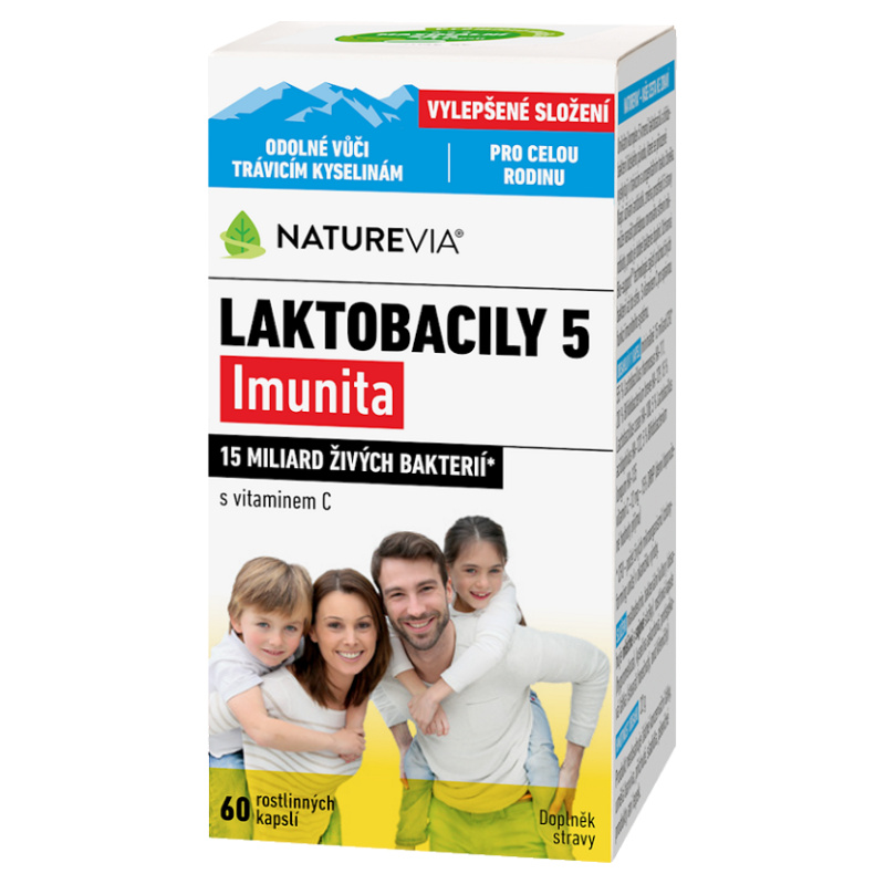 NatureVia Laktobacily 5 Imunita cps.60