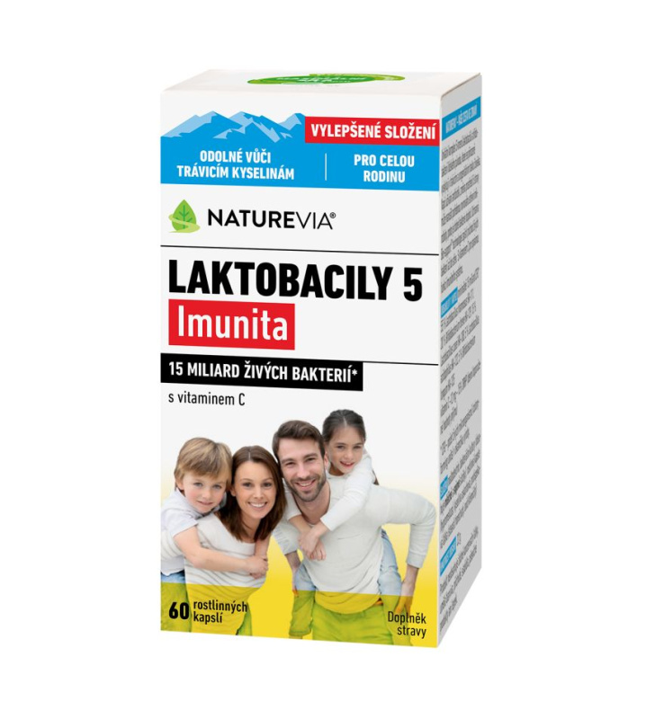 NatureVia Laktobacily 5 Imunita cps.60