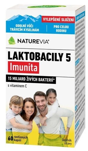 NatureVia Laktobacily 5 Imunita cps.60
