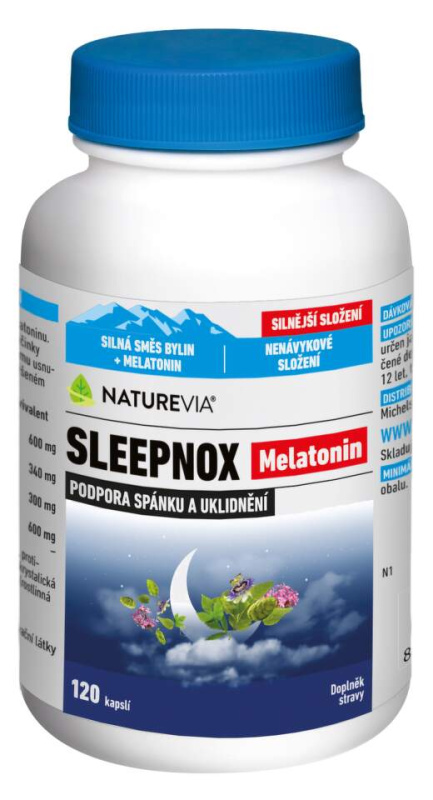 NATUREVIA Sleepnox melatonin 120 kapslí