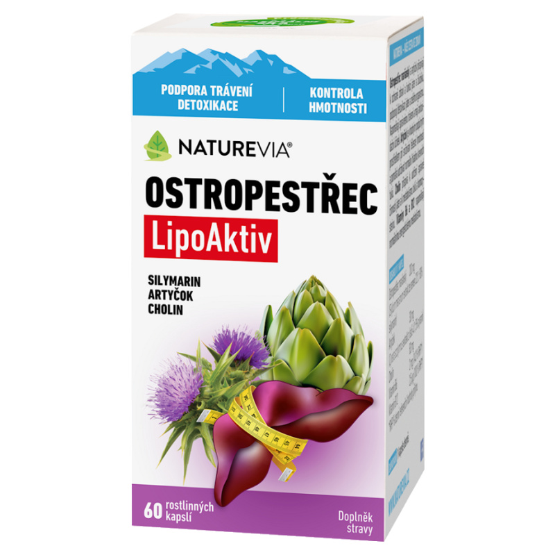NatureVia Ostropestřec LipoAktiv cps.60