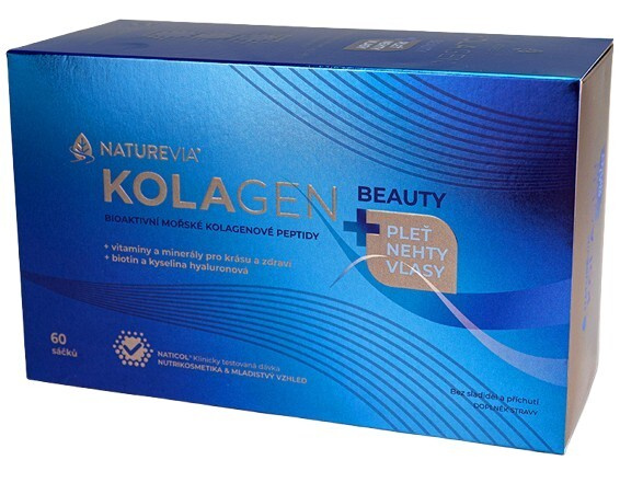 NATUREVIA Kolagen mořský Beauty 60 sáčků