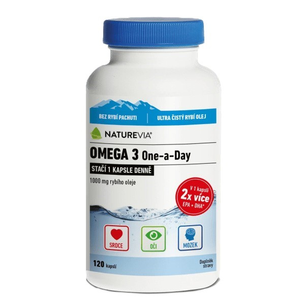 NATUREVIA Omega 3 One a Day 120 kapslí