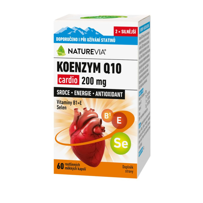 NATUREVIA Koenzym Q10 cardio 200 mg 60 kapslí