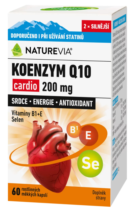 NATUREVIA Koenzym Q10 cardio 200 mg 60 kapslí