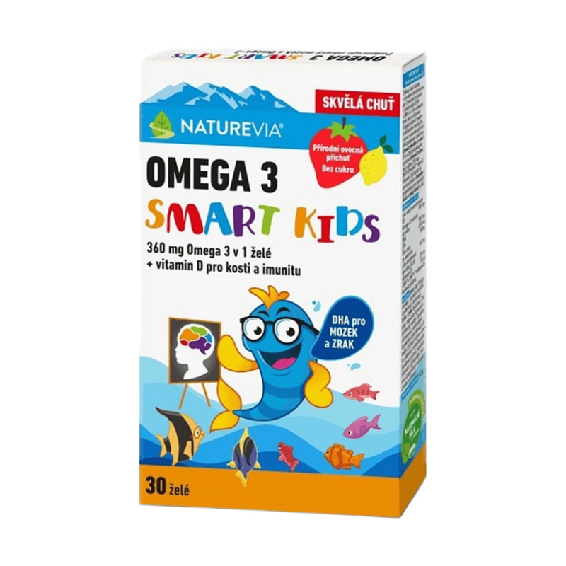 NATUREVIA Omega 3 smart kids 30 želé