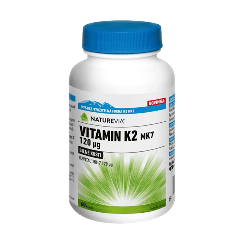 NatureVia Vitamin K2 MK7 120mcg cps.60