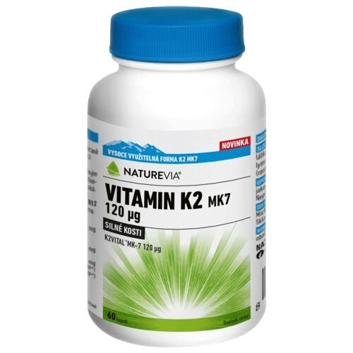 NatureVia Vitamin K2 MK7 120mcg cps.60