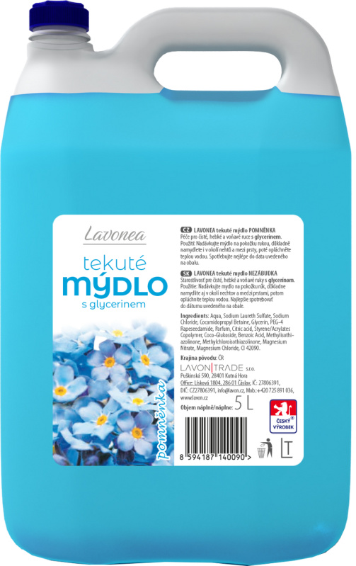 LAVON tekuté mýdlo Pomněnka, 5l