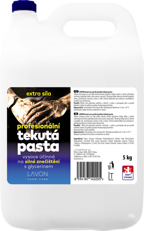 LAVON hand care profesionální tekutá pasta, 5kg
