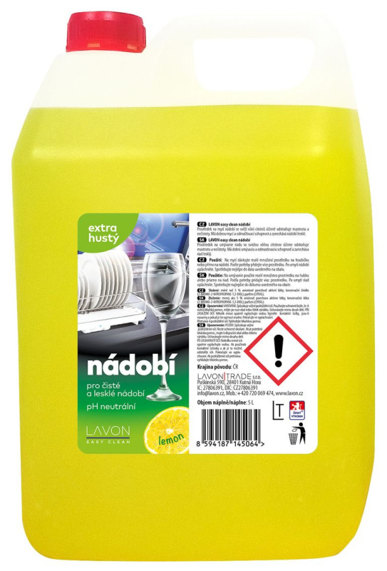 Prostředek na nádobí Lavon - 5 l