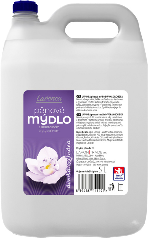 LAVON pěnové mýdlo divoká orchidea, 5l