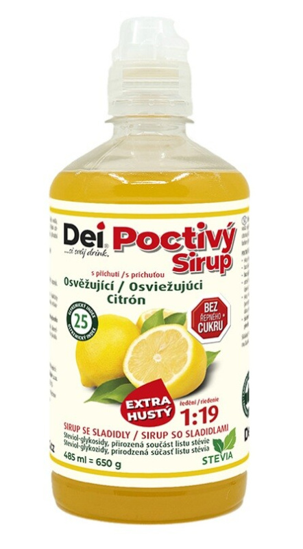 CUKRSTOP CUKR STOP sirup 650g - Osvěžující citrón