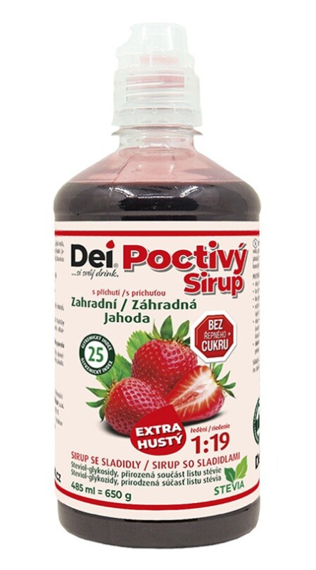 CUKRSTOP CUKR STOP sirup 650g - Zahradní jahoda