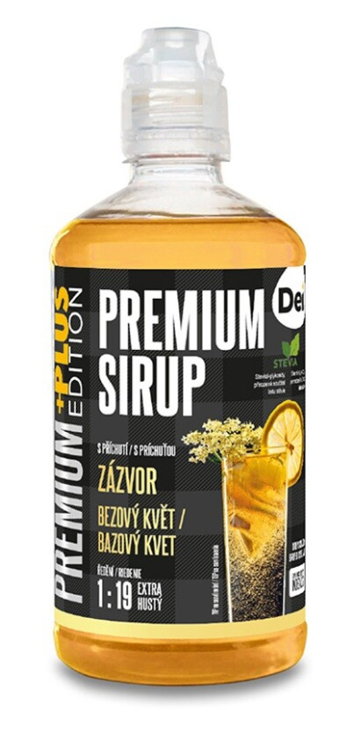 CUKR STOP Sirup Premium PLUS 485 ml - zázvor/bezový květ