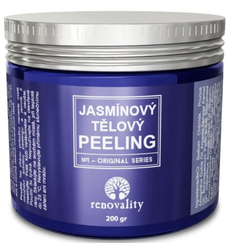 Renovality Jasmínový tělový peeling, 200 g