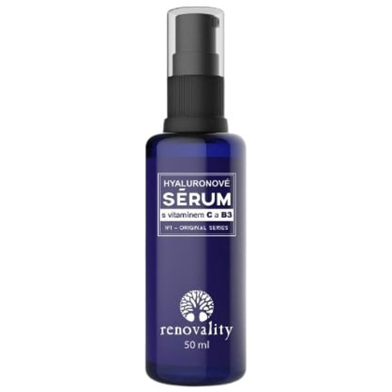 RENOVALITY Hyaluronové sérum s vitamínem C a B3, 50ml