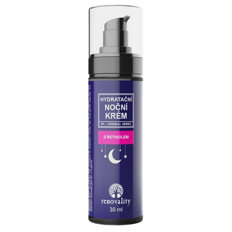 RENOVALITY Hydratační noční krém s retinolem, 30 ml