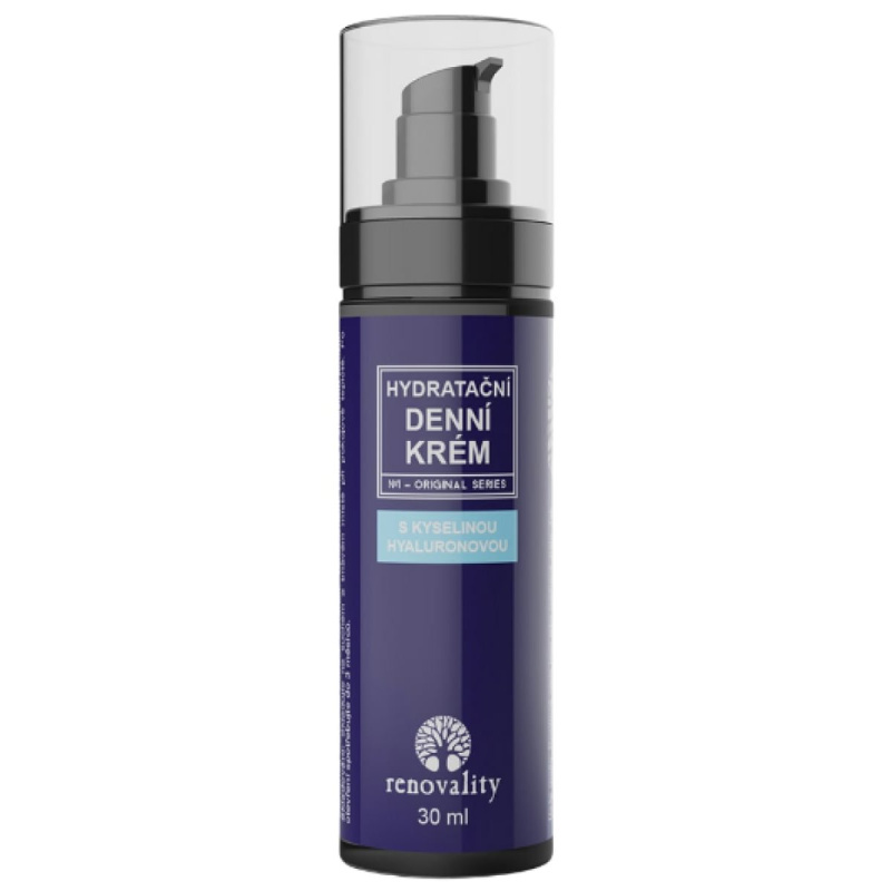 RENOVALITY Hydratační denní krém s kyselinou hyaluronovou, 30 ml