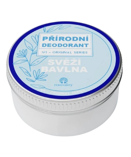 Renovality Přírodní tuhý deodorant Svěží bavlna, 50 ml