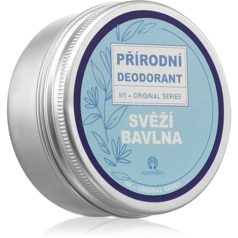Renovality Přírodní tuhý deodorant Svěží bavlna, 50 ml