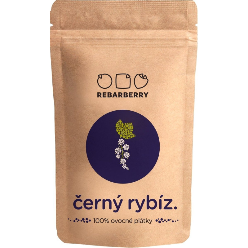 Rebarberry Černý rybíz 100% ovocné plátky