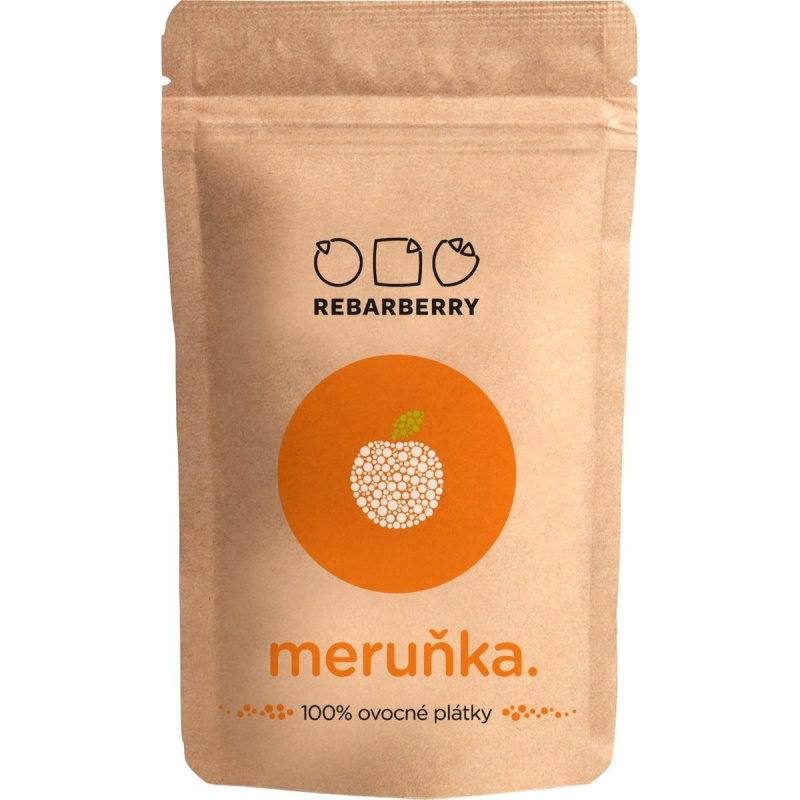 Rebarberry Meruňka 100% ovocné plátky